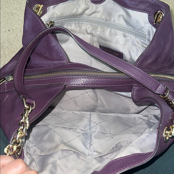 Michael Kors Dark Purple Shoulder Bag - Picture 3 of 8
